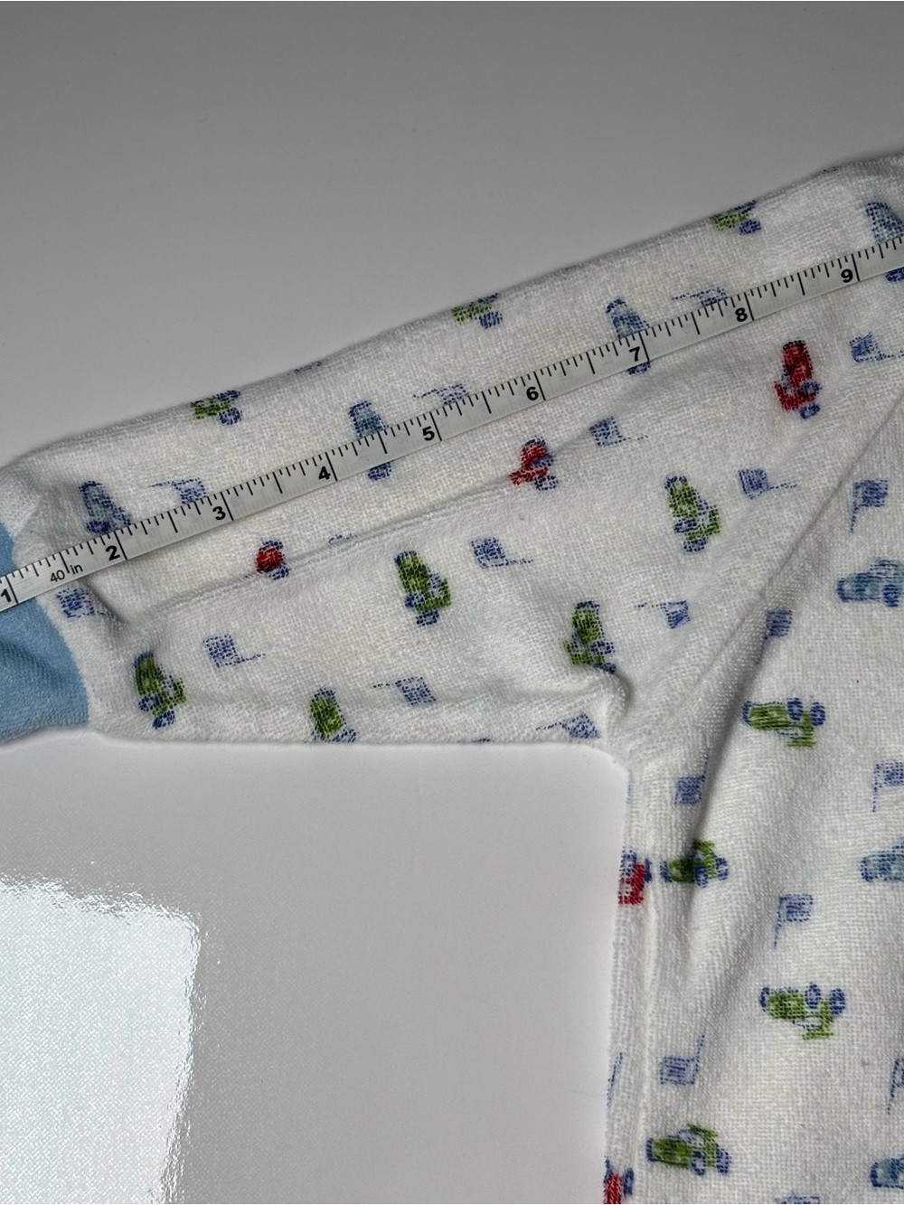 Vintage Tendertyme White Fleece Footed Sleeper Racecar Print S 3-6M retro - Picture 8 of 9